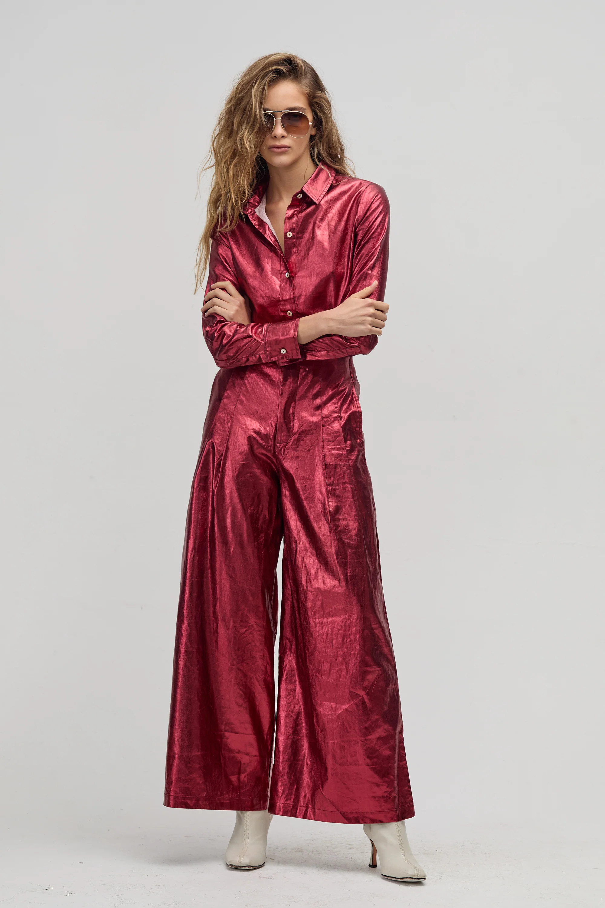 Culotte Pants - Metallic Cherry | Lanhtropy