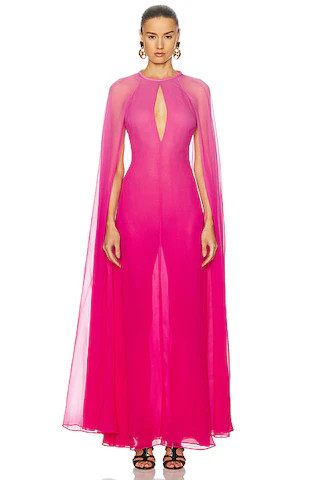 Keyhole Neckline Evening Dress | FWRD 