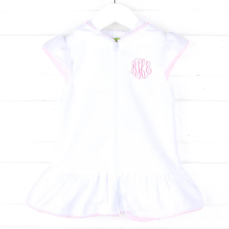Pink Pom Pom Swim Cover Up | Classic Whimsy