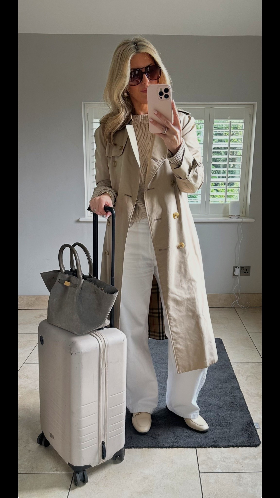 OOTD - what I wore to London - my coat is Burberry - a hand me down from my mother in law but I’ll link others 🤍

#LTKover50style #LTKstyletip #LTKspring