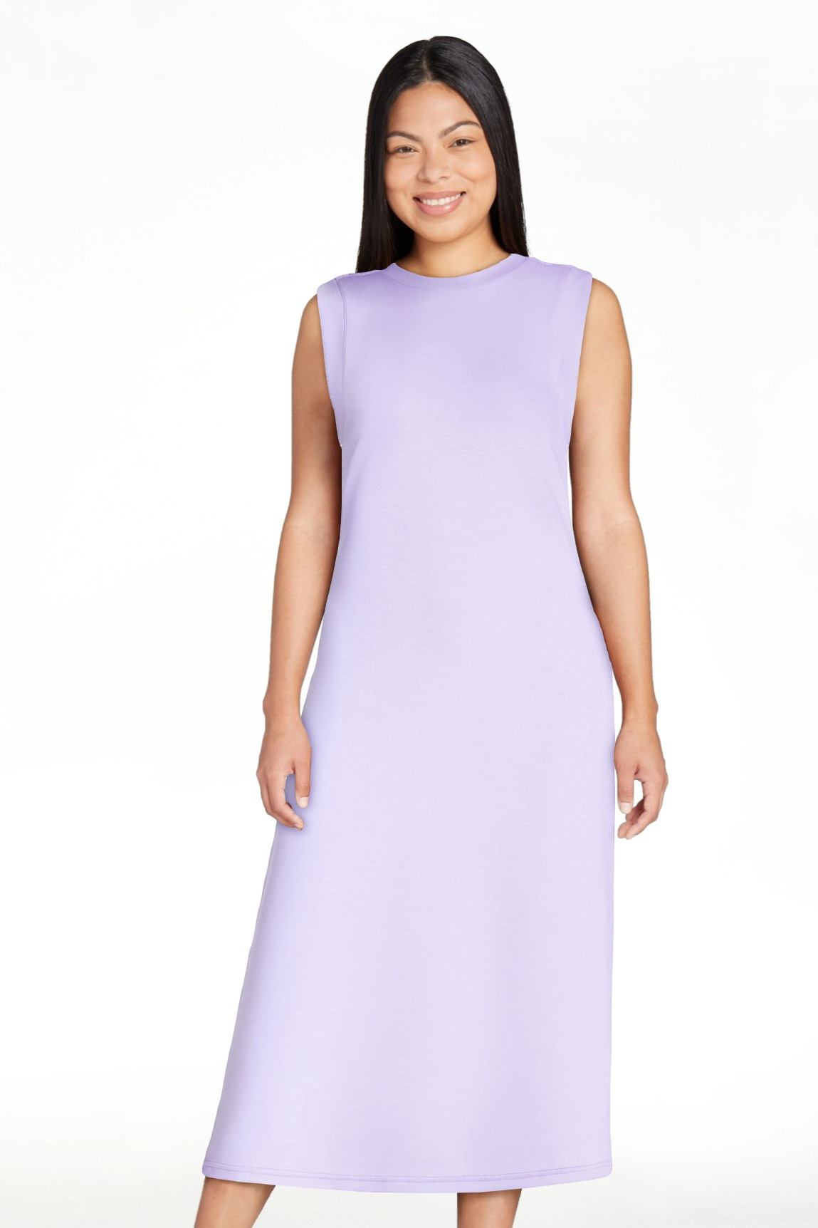 Scoop Women's and Women's Plus Scubaknit Sleeveless Maxi Dress, Sizes XS-4X | Walmart (US)