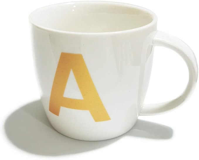 ZaH 16oz Coffee Mug Alphabet Ceramic Mug ABC Letter Cup for Women Men Boys Girls - Home Decoratio... | Amazon (US)
