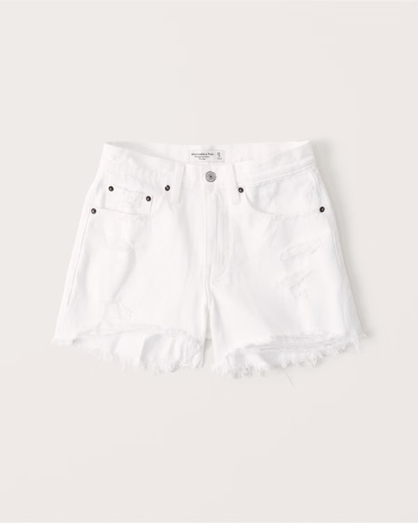 Mid Rise Boyfriend Shorts | Abercrombie & Fitch (US)