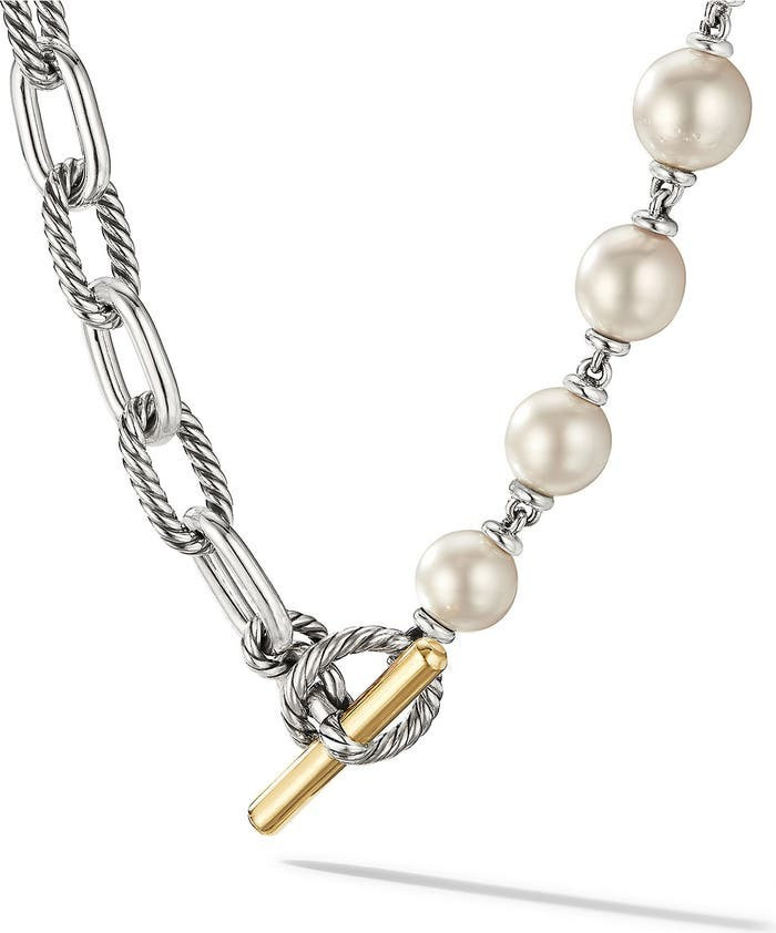 Madison® Pearl Chain & 18K Gold Necklace | Nordstrom | Nordstrom