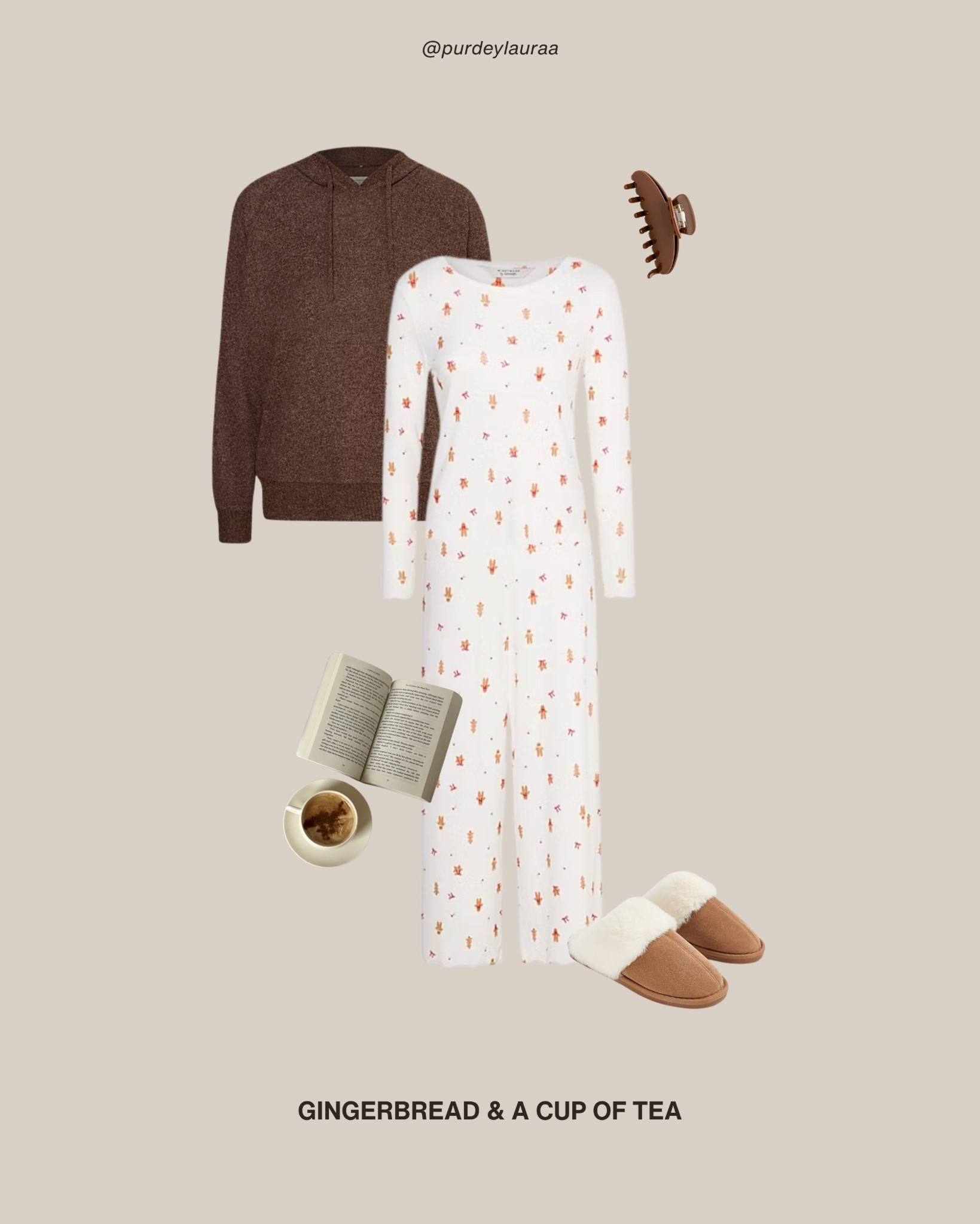 Chocolate brown jumper, Christmas pyjamas, cosy pyjamas, brown slippers, warm slippers, GEORGE at ASDAA

#LTKuk #LTKstyletip #LTKwinter