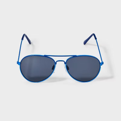 Boys' Aviator Sunglasses - Cat & Jack™ Blue | Target
