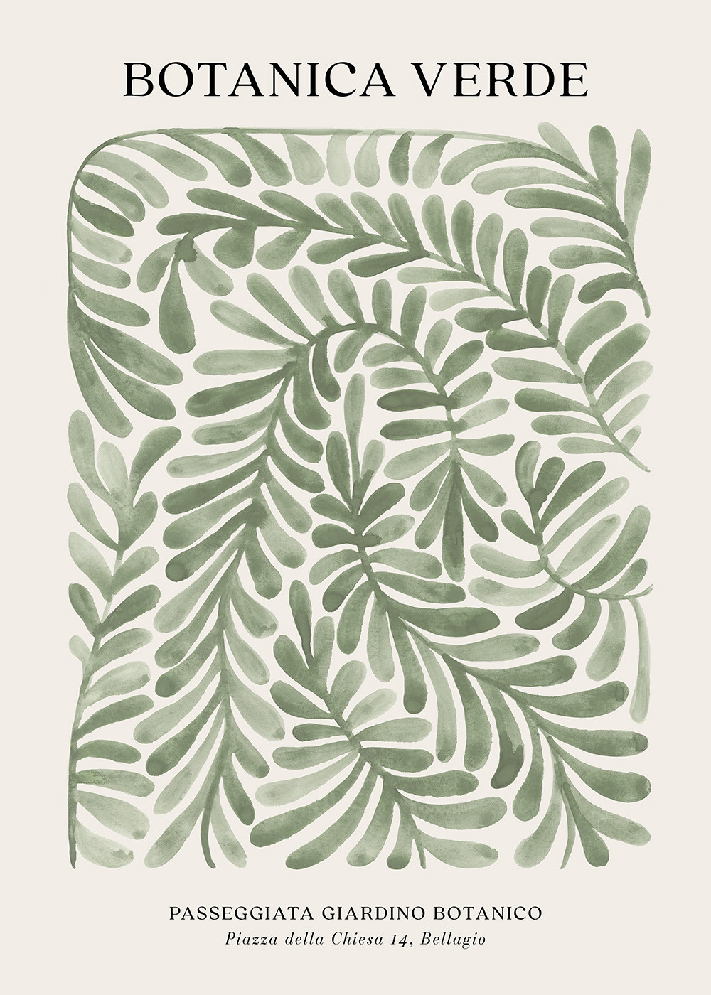 Botanica Verde Print | Desenio