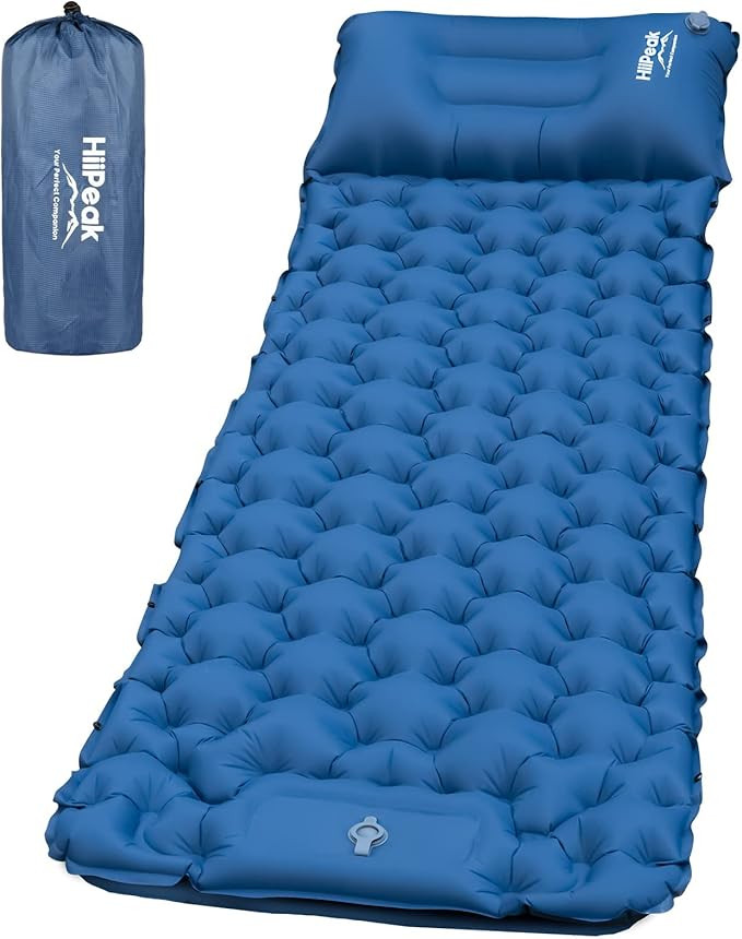 HiiPeak Sleeping Pad - Ultralight Inflatable Sleeping Mat with Built-in Foot Pump, Durable Compac... | Amazon (US)
