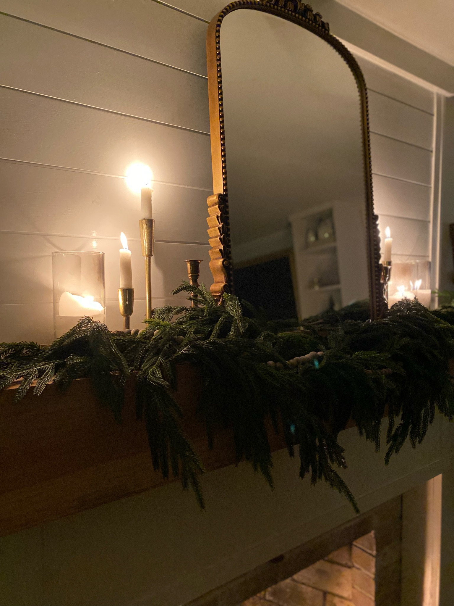 Evening Christmas mantel 

#LTKHoliday #LTKHome #LTKSeasonal