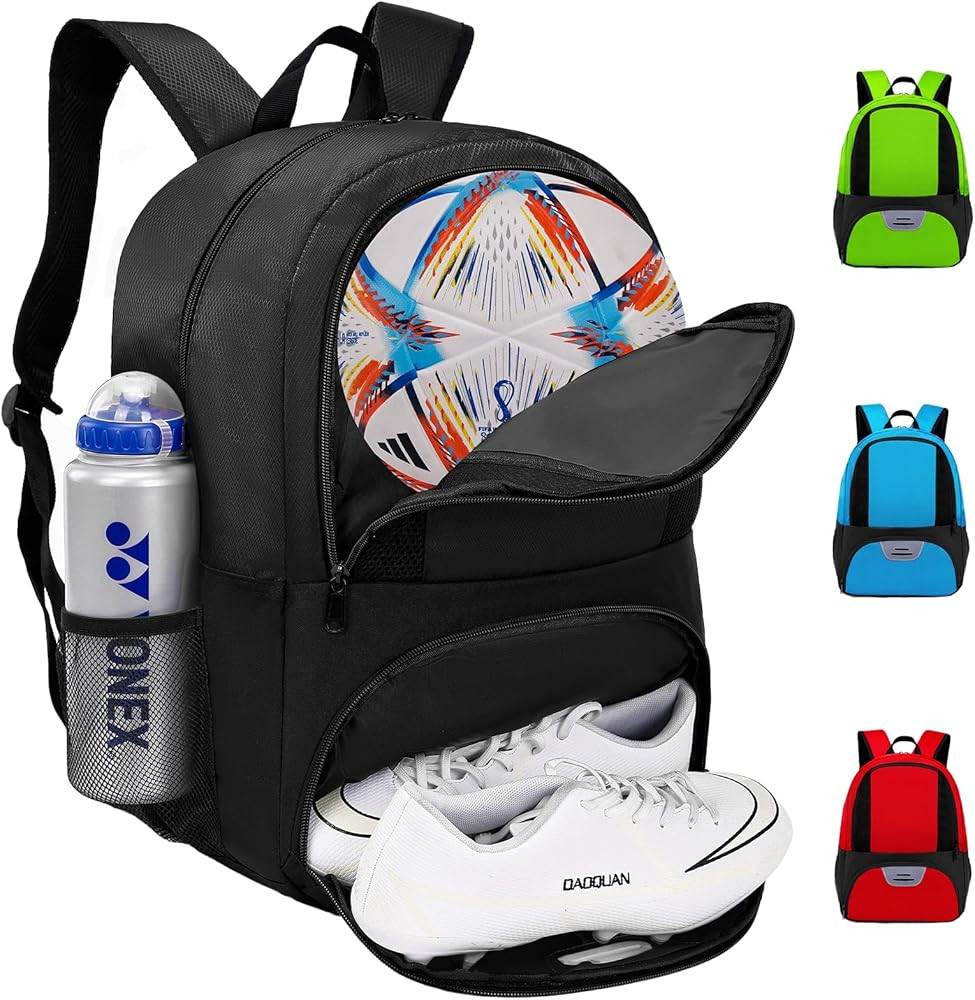 Soccer Bag,Youth Soccer Backpack, Football Volleyball Basketball Backpack fo,Sport Equipment Bags... | Amazon (US)