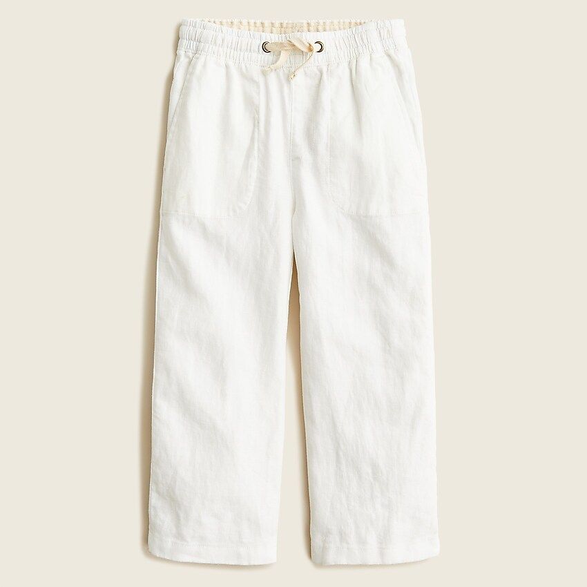 Boys' pull-on pant in linen-cotton | J.Crew US