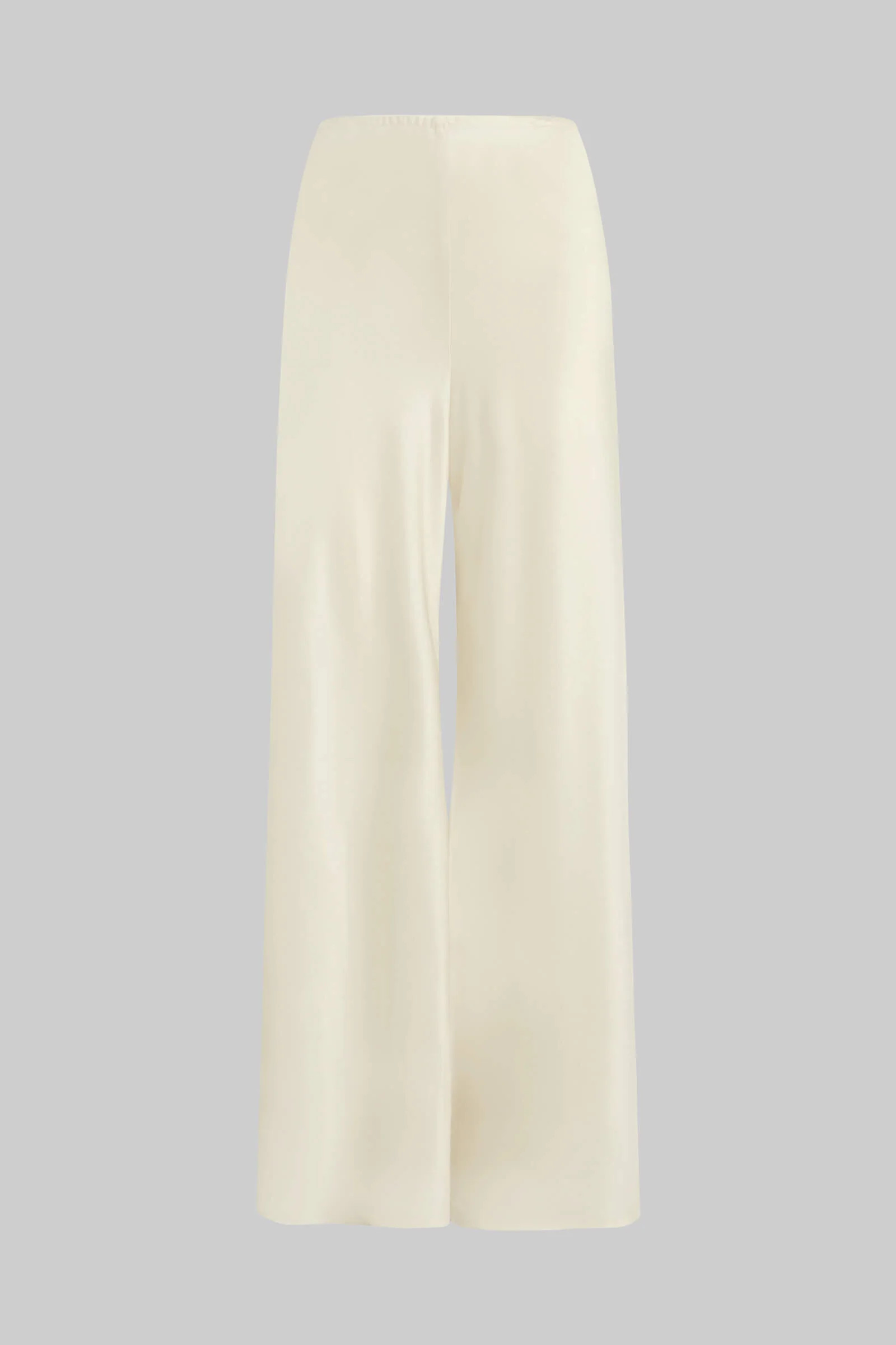 LESET Barb Bias Pant in Creme in Satin | LESET