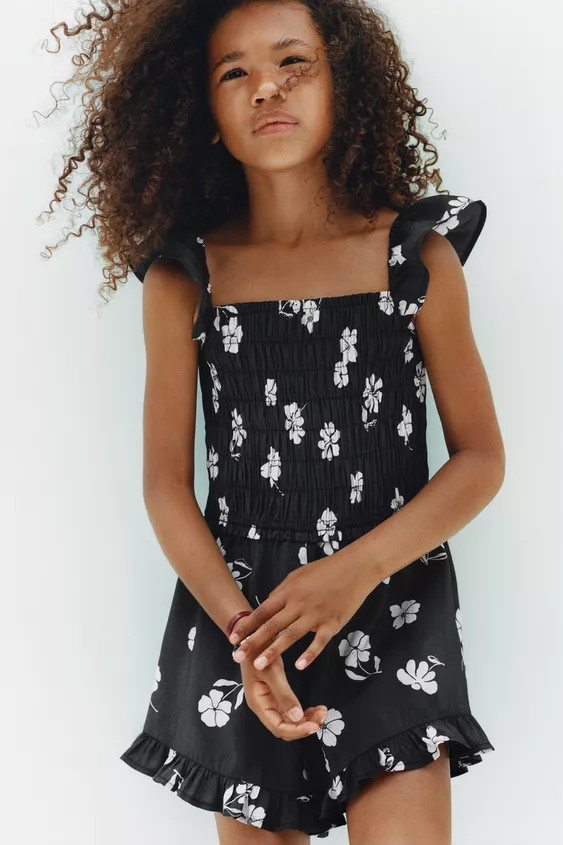 FLORAL SHORT JUMPSUIT | Zara US