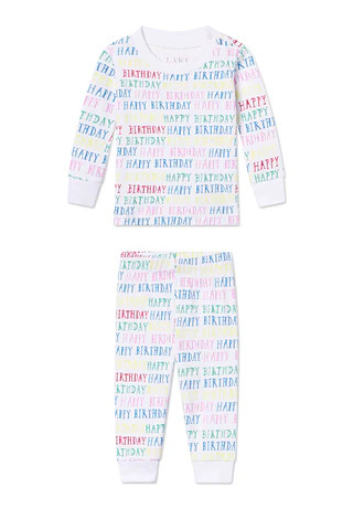 Baby Long-Long Set in Happy Birthday | Lake Pajamas