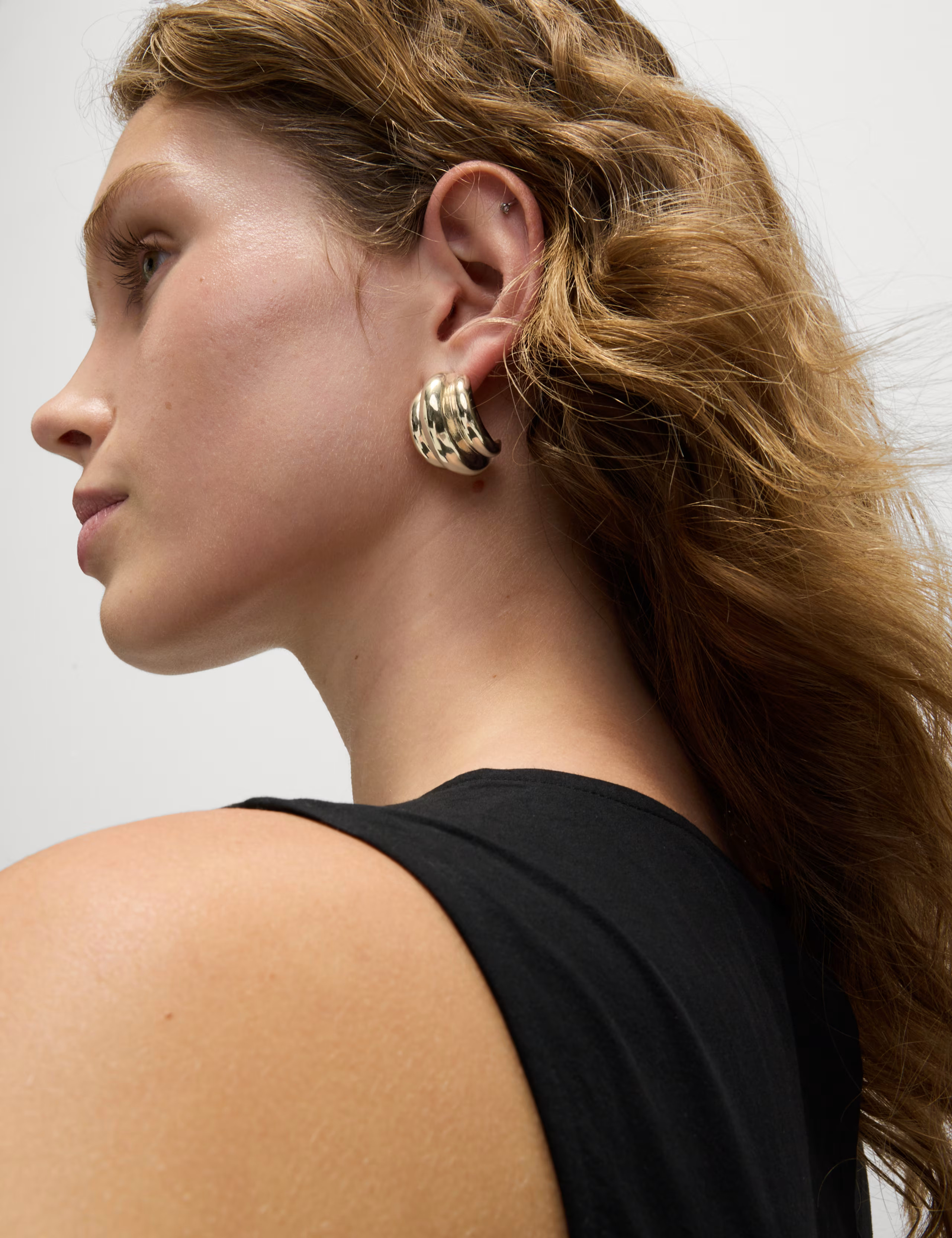 Trio Ridge Detail Earrings | Marks & Spencer (UK)
