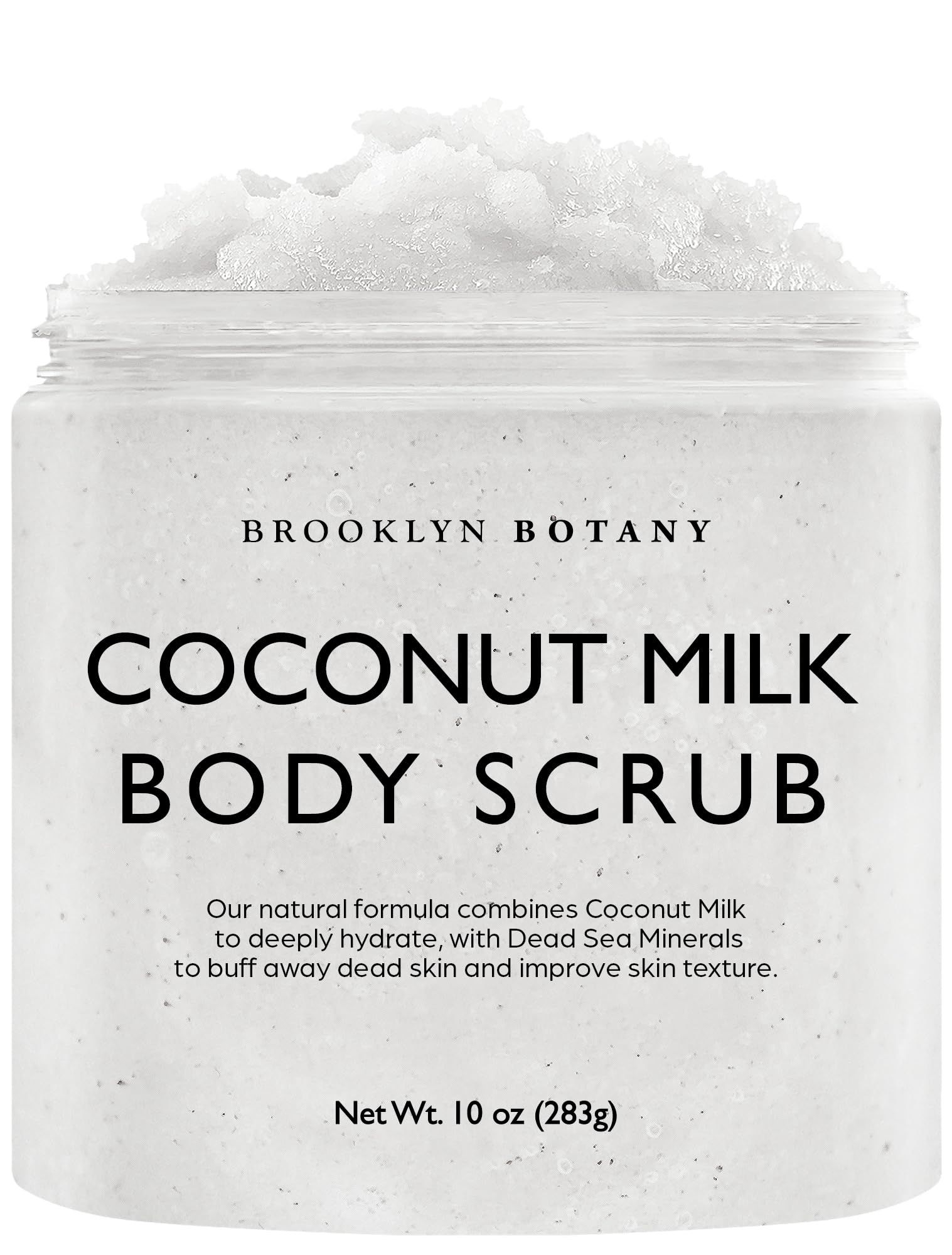 Brooklyn Botany Dead Sea Salt and Coconut Milk Body Scrub - Moisturizing and Exfoliating Body, Fa... | Amazon (US)