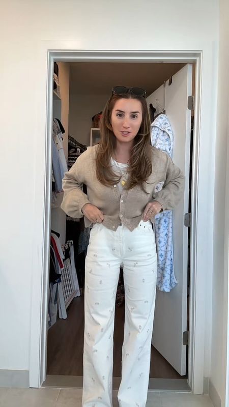 Wearing my Abercrombie embroidered jeans for my statement piece today! I suggest sizing down in them. Also, I by mistake said the wrong brand name for the top - I linked the correct one in this LTK post!)

#LTKfindsunder100 #LTKSpringSale #LTKstyletip