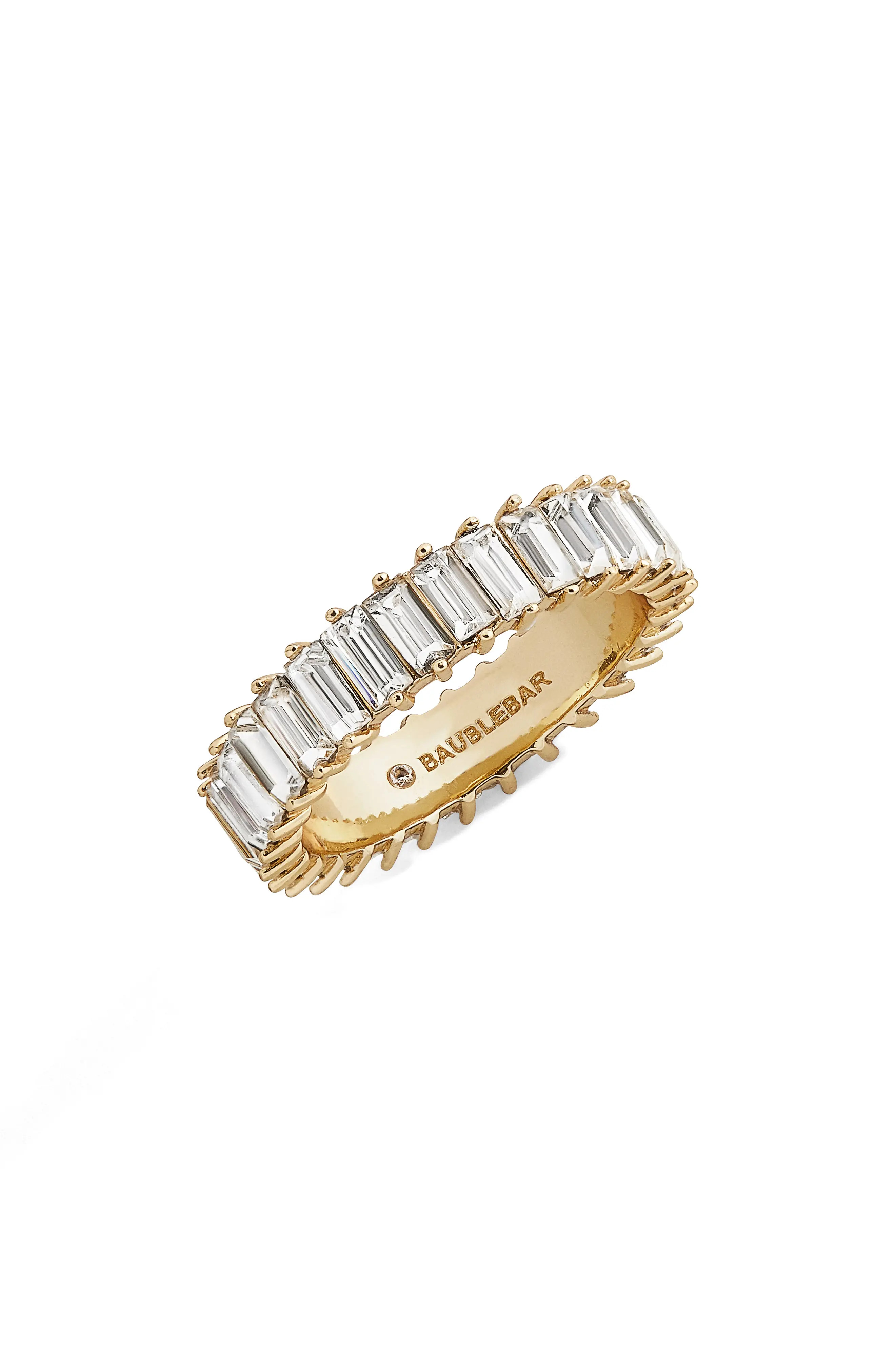 BaubleBar Mini Alidia Ring, Size 7 in Clear at Nordstrom | Nordstrom