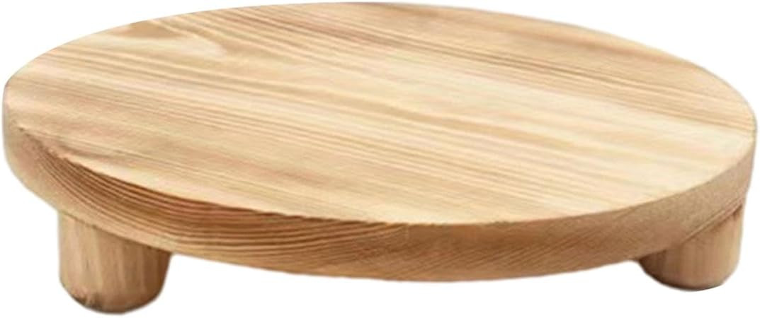 Elegant Wooden Display Stand for Home Decor and Entertaining , light brown | Amazon (US)