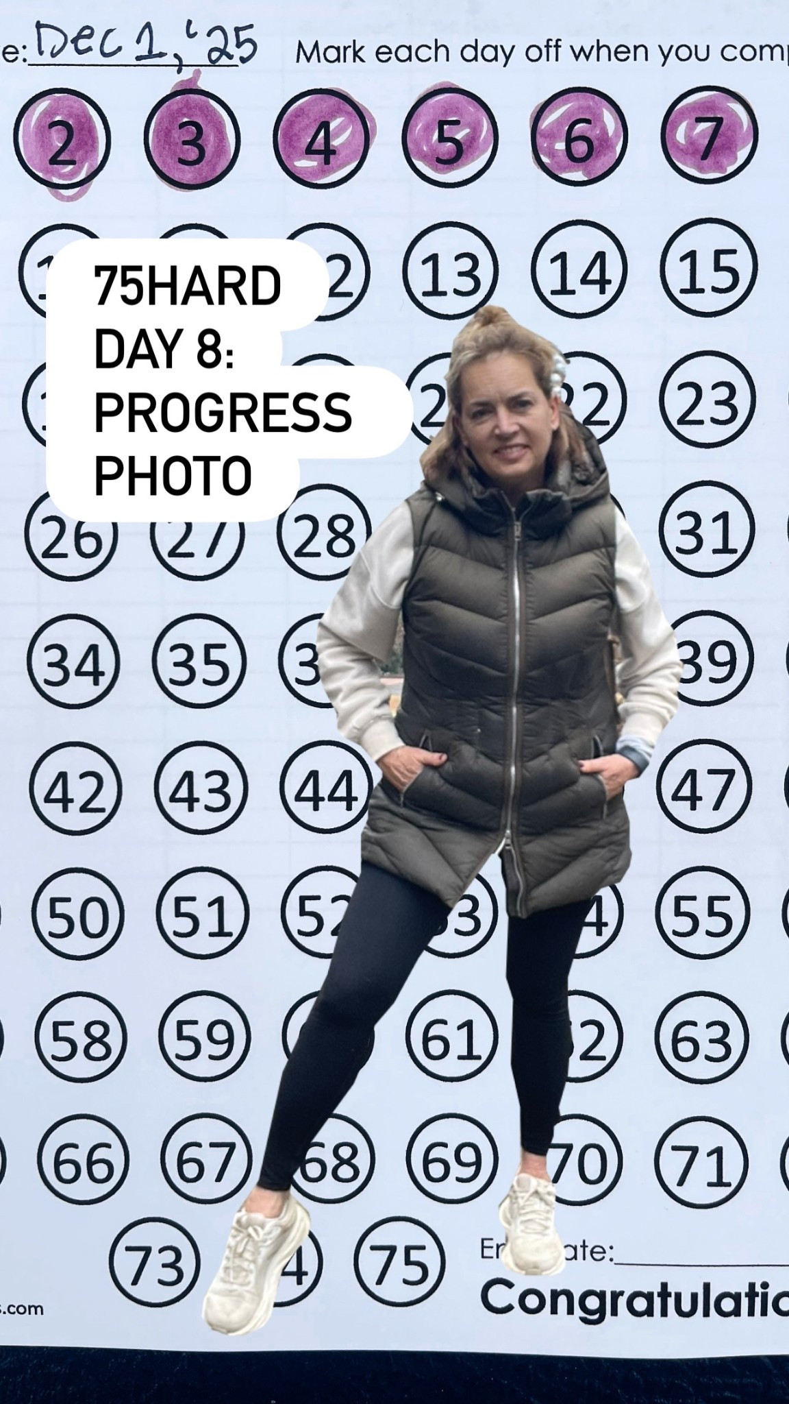 75HARD
DAY 8:
PROGRESS 
PHOTO