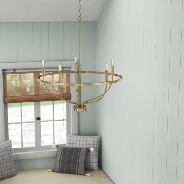 Babson Dimmable Wagon Wheel Chandelier | Wayfair North America