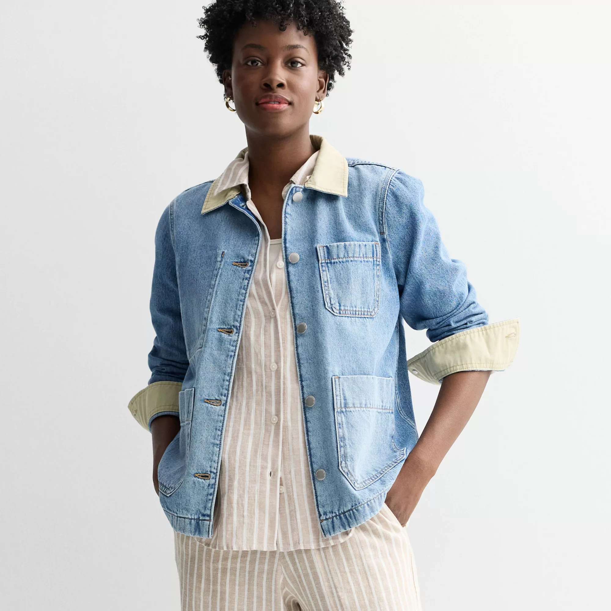 Petite Sonoma Goods For Life\u00ae Denim Field Jacket | Kohl's