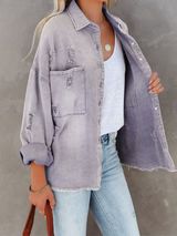 'Landry' Loose Denim Jacket (7 Colors) | Goodnight Macaroon