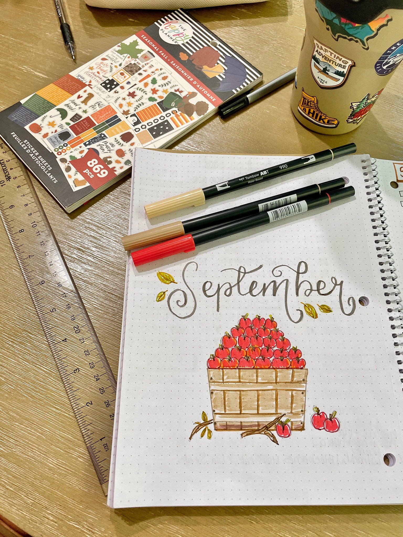 September Planning Session 
Tombow markers
Arteza pens
The Happy Planner
Fall stickers 
Fall planner
Bullet journal 

#LTKSeasonal #LTKhome #LTKworkwear