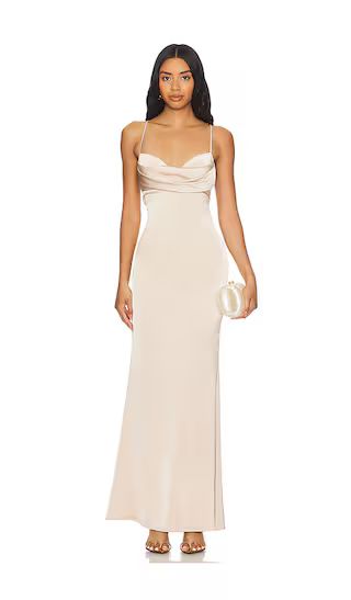 Tara Gown in Cafe | Wedding Guest Dress Formal | Wedding Guest Dress Cocktail  | Revolve Clothing (Global)