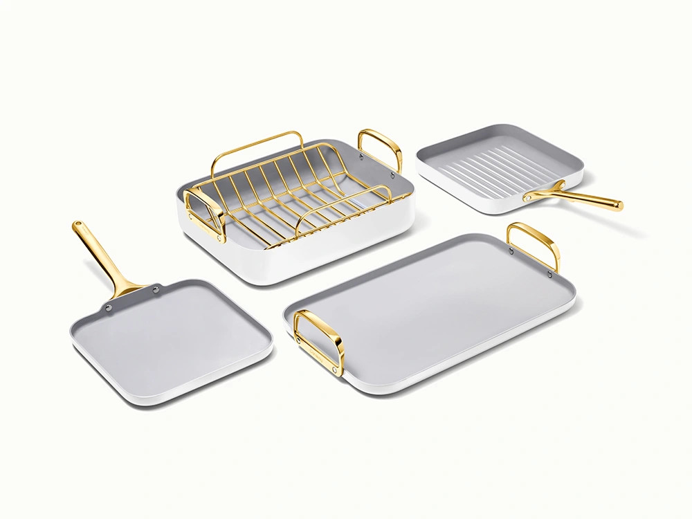 Squareware Set | 7-Piece Square Cookware | Caraway | Caraway