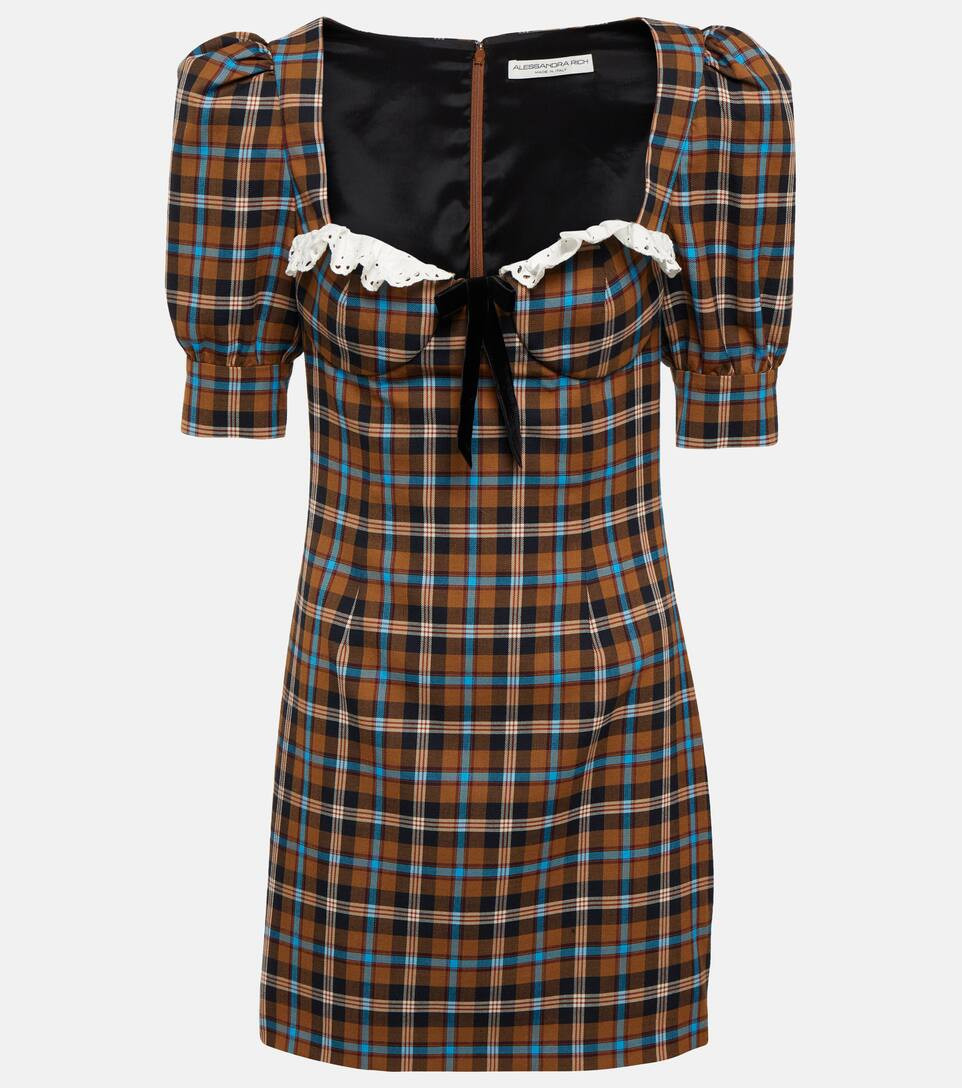 Checked wool minidress | Mytheresa (US/CA)