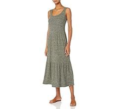 Amazon Brand - Daily Ritual Women's Standard-Fit Cozy Knit Rib Tiered Tank Dress | Amazon (US)