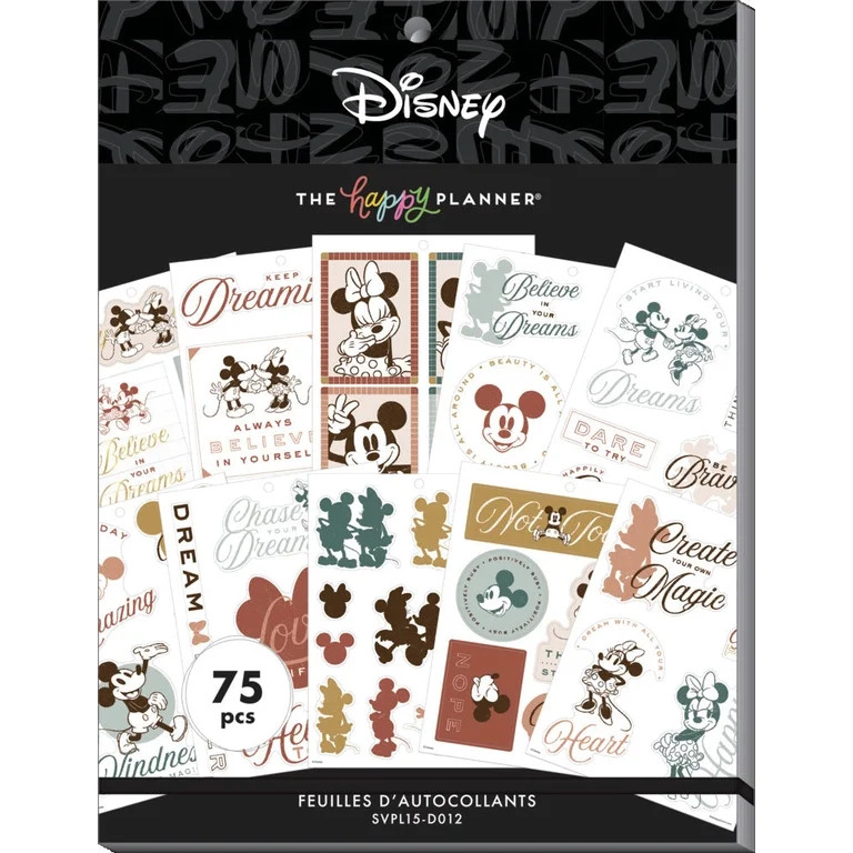 The Happy Planner Disney© Mickey Mouse & Minnie Mouse Farmhouse Large Value Pack Stickers | Walmart (US)