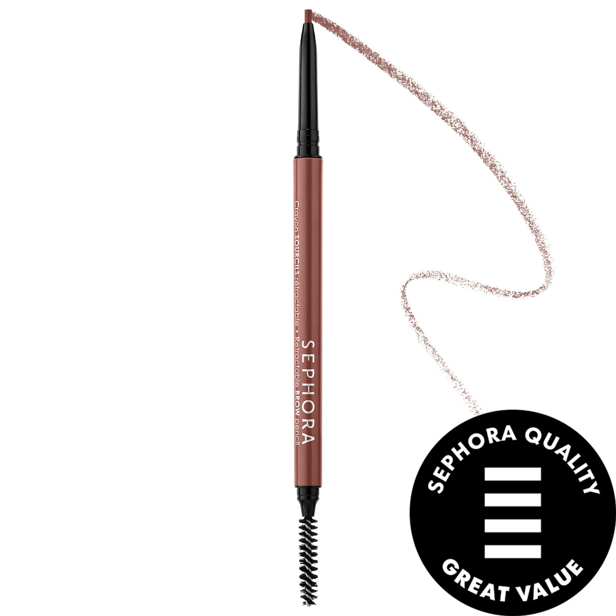 SEPHORA COLLECTION Retractable EyeBrow Pencil - Waterproof 02 Nutmeg brown 0.003oz / 0.08g | Sephora (US)