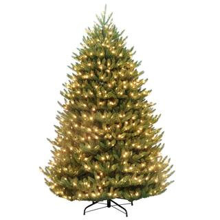 7.5 ft. Canadian Balsam Fir Artificial Christmas Tree with 1000-Clear LED Lights | The Home Depot