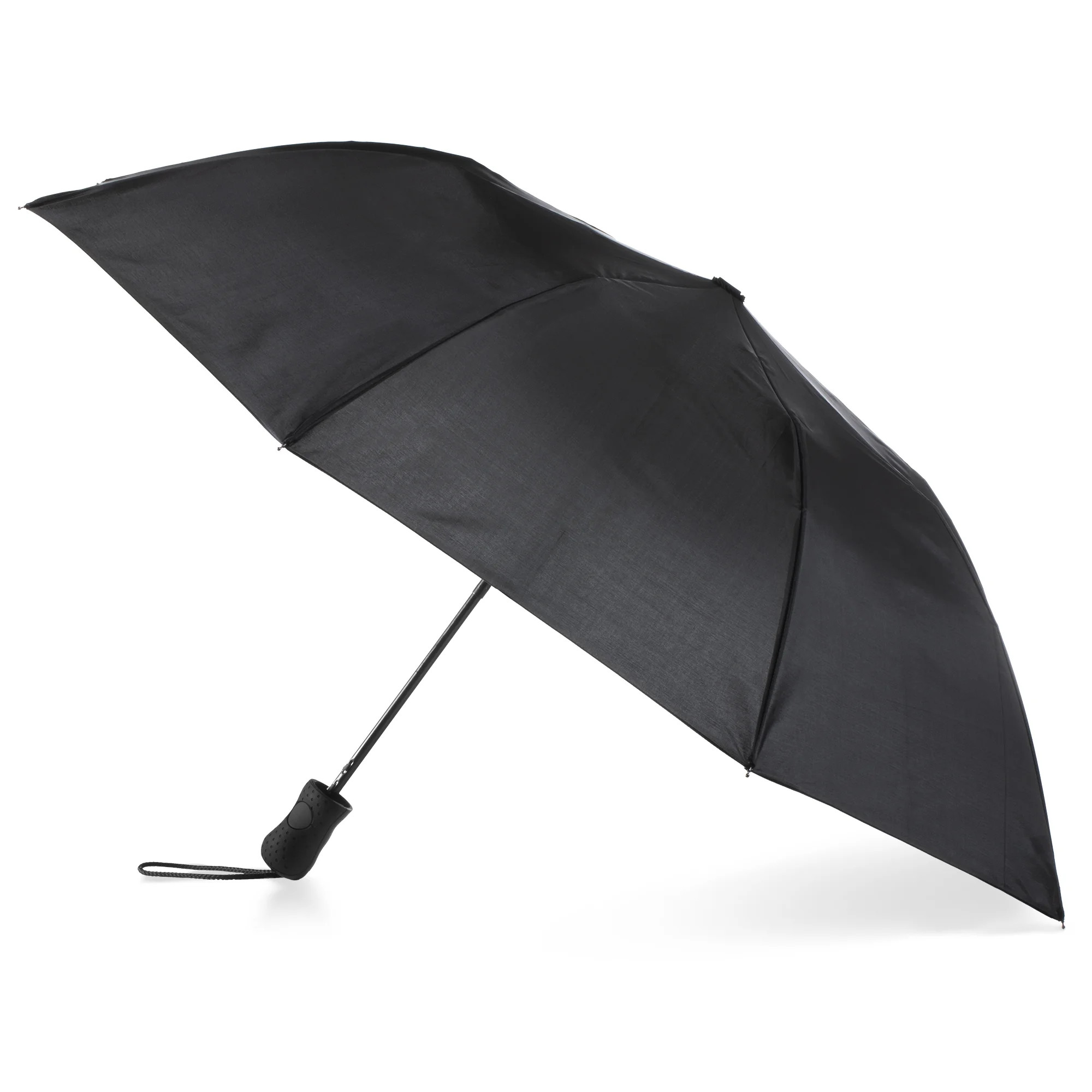 Totes Recycled Canopy Auto Open Rain Umbrella Black | Walmart (US)
