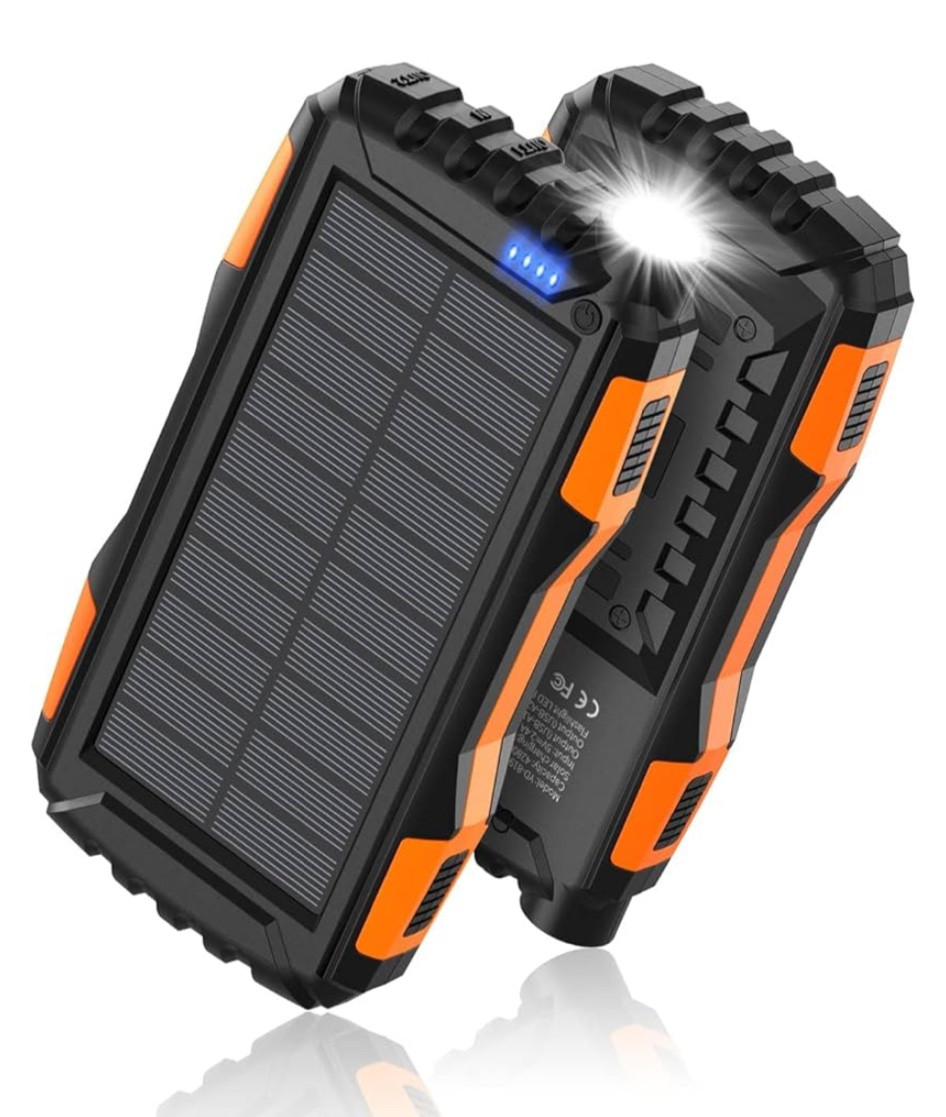 Solar-powered charger. My son is a Boy Scout so these are the kinds of things I buy… seems like a good thing to have in case of emergency!
#phonecharger #solar 

#LTKFamily