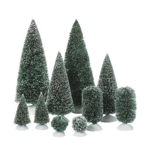 Department 56 Accessories for Department 56 Village Collections Bag-O-Frosted Topiaries Tree | Walmart (US)