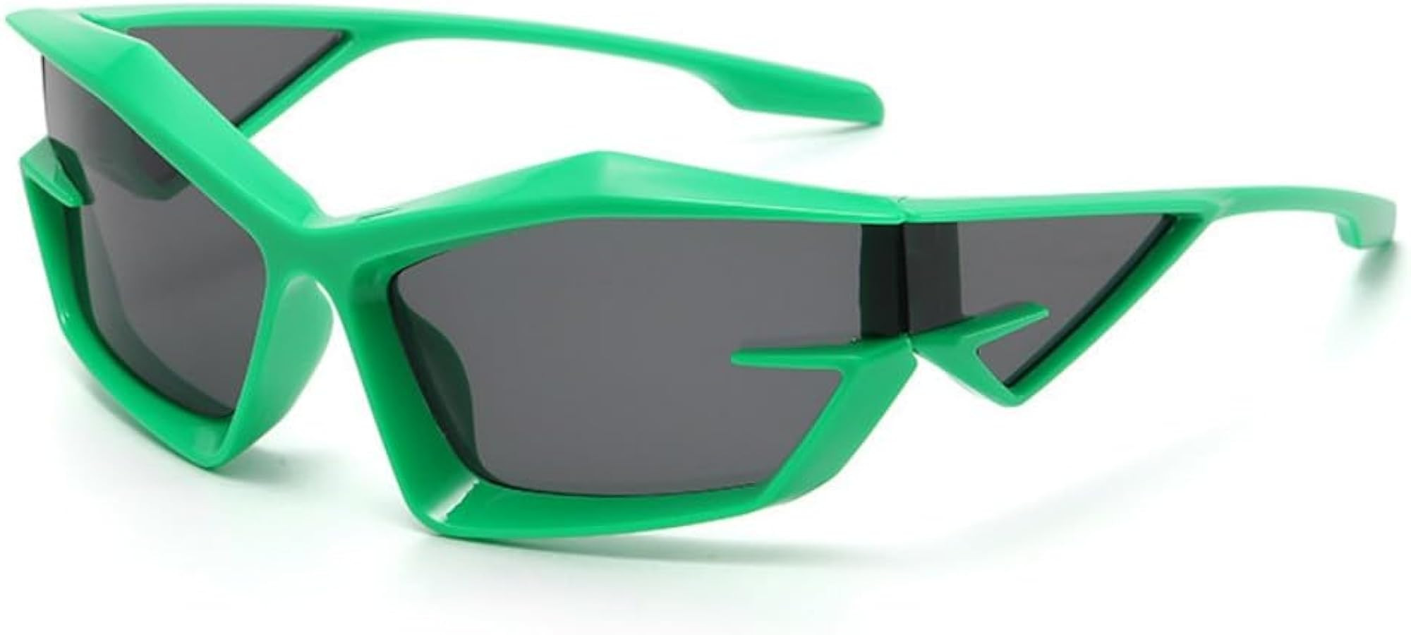 Cool Futuristic Y2K Sunglasses for Men Women Sports Wrap Around Shield Cat Eye Glasses Alien Spac... | Amazon (US)