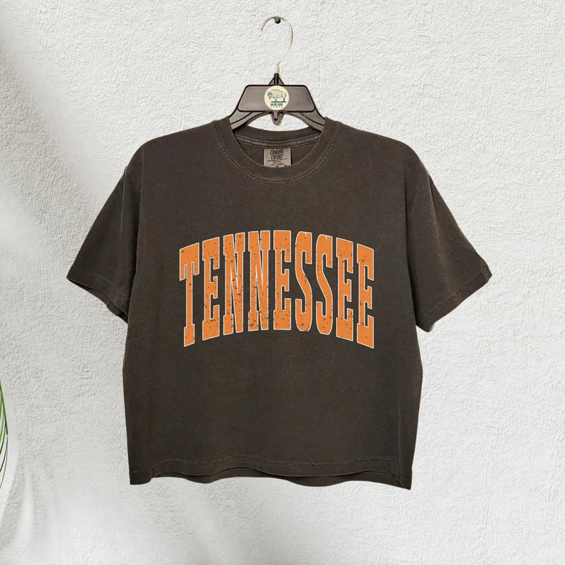 Tennessee Crop Top, Tennessee Comfort Colors Crop Shirt - Etsy | Etsy (US)