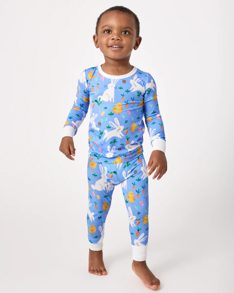 Bunny Patch Two-Piece Pajama Set | Little Sleepies
