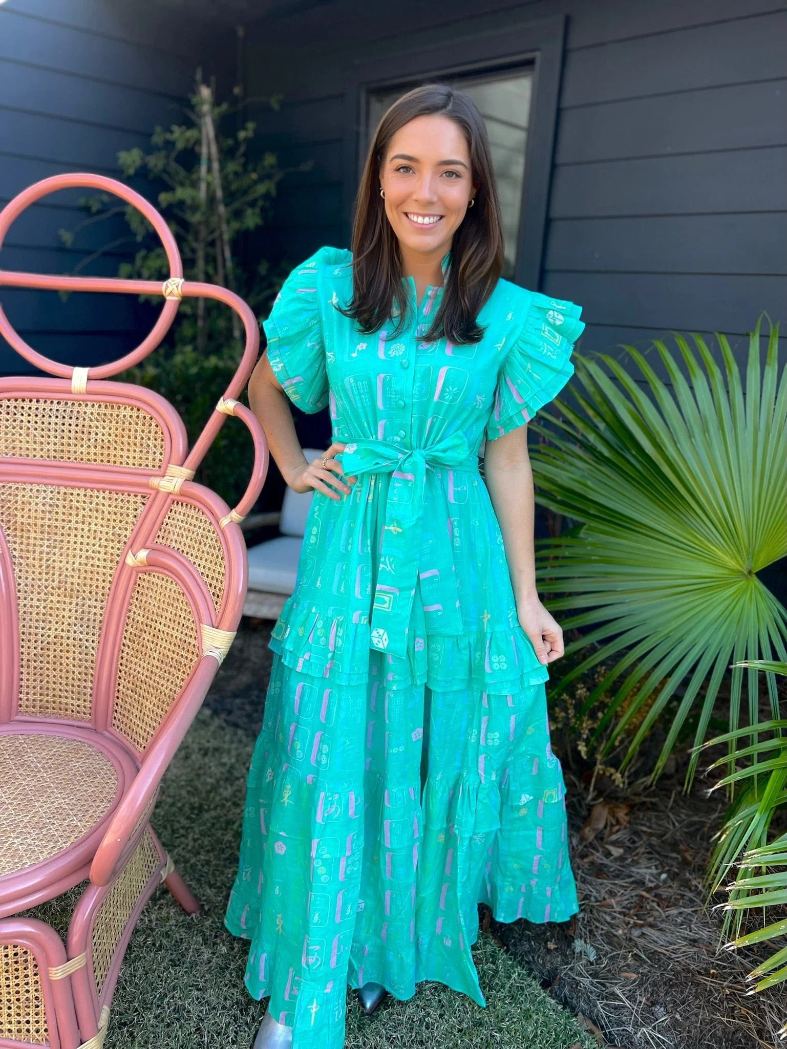 Preorder Mahjong maxi dress | Mulberry & King