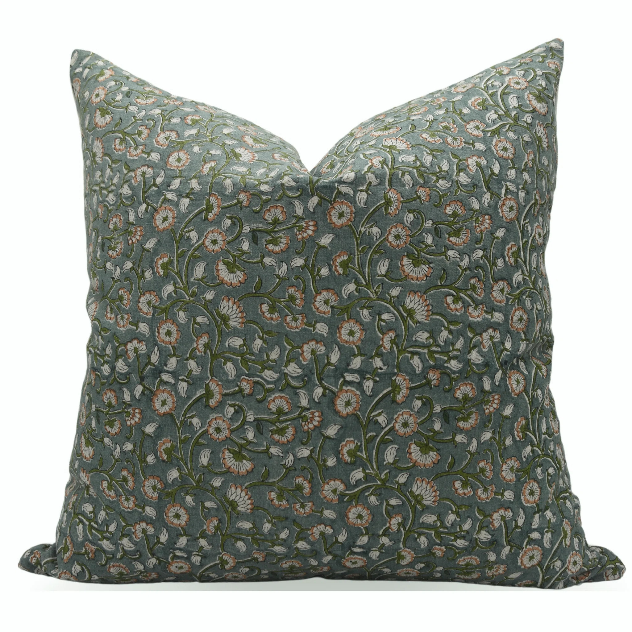 Fabdivine Floral Linen Indoor/Outdoor Pillow Cover | Wayfair | Wayfair North America