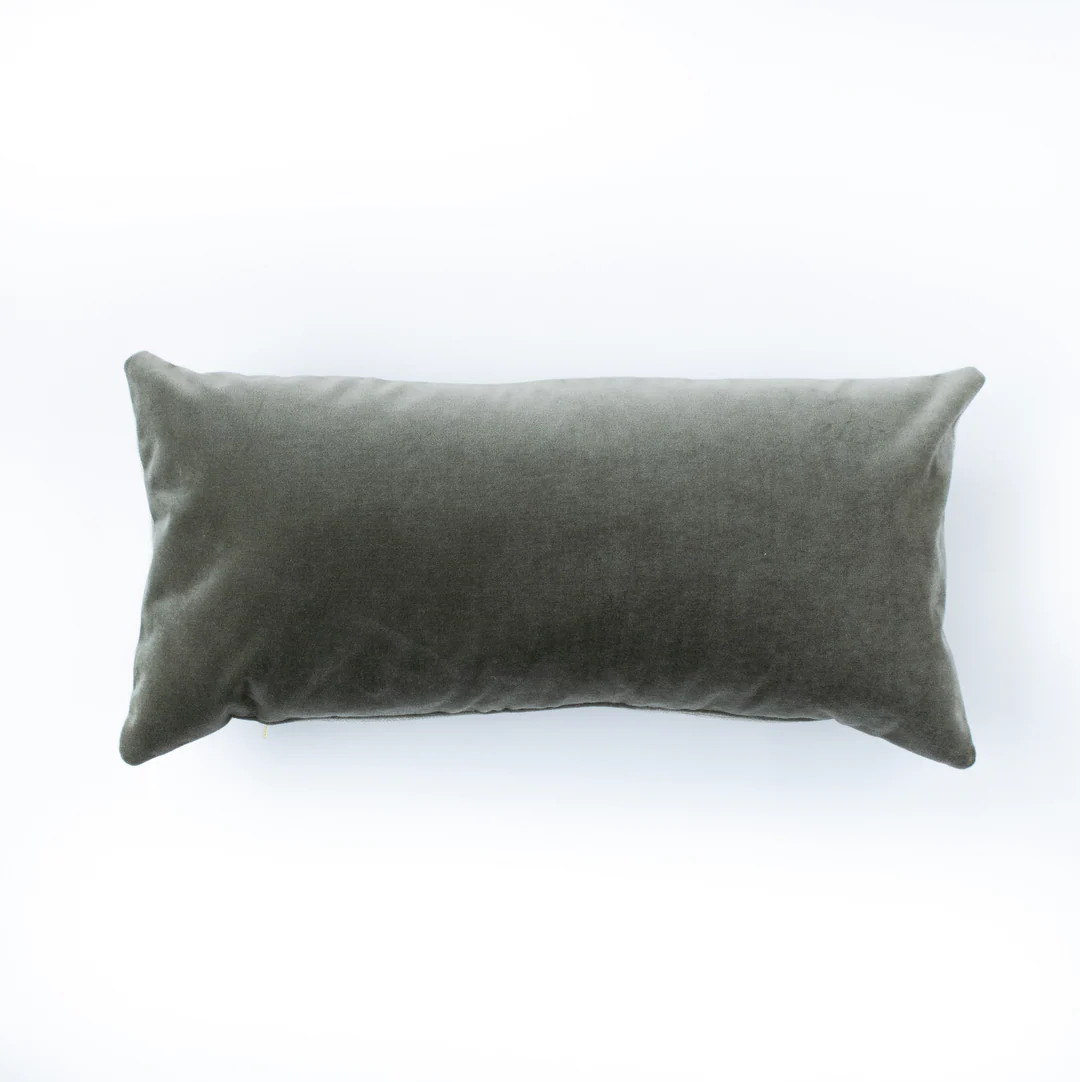 S|H Moss Velvet Designer Pillow Cover | Stoffer Home