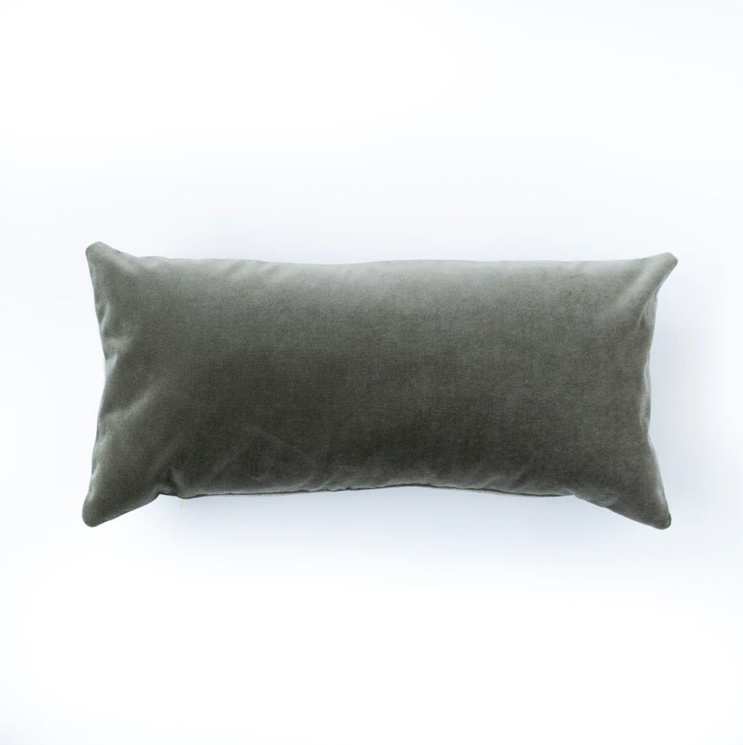 S|H Moss Velvet Designer Pillow Cover | Stoffer Home