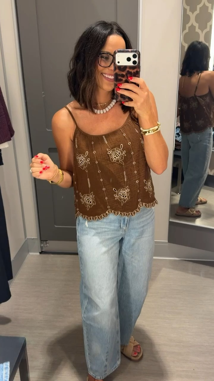This embroidered tank is giving effortless boutique vibes 🤎 The little details make it look so much more expensive, and it’s perfect with your favorite denim. Wearing an XS!

#TargetStyle #TargetFinds #TargetFashion #AffordableFashion #BoutiqueStyle #EverydayOutfit #FallTransition #LTKStyle #LTKCreator #OOTD