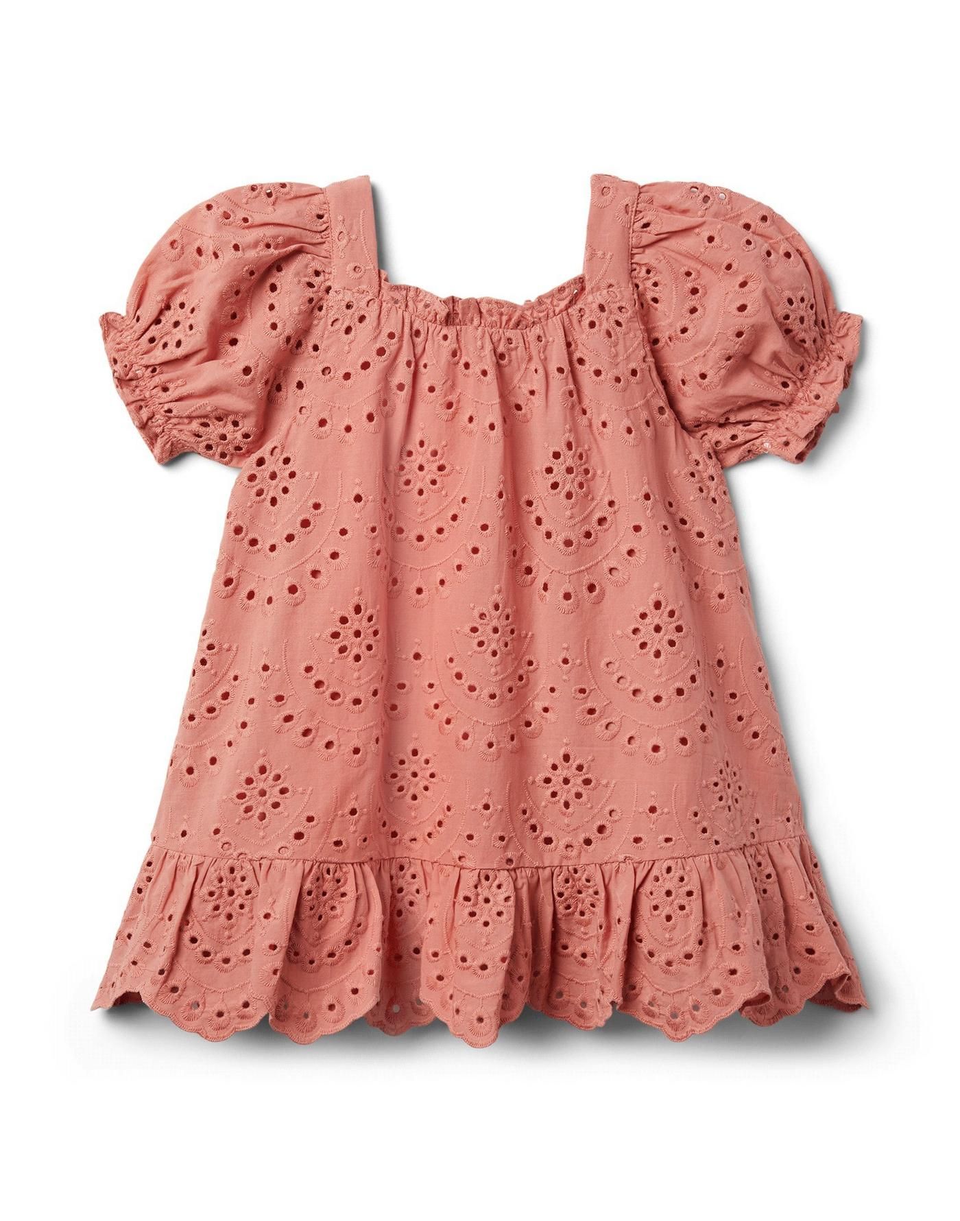 Eyelet Puff Sleeve Dress | Janie and Jack