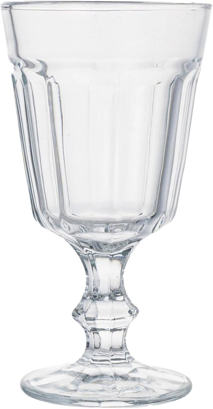 Set of 4 Clear Classic Goblet Water Glasses Home Decor Glassware, 7.43oz | Amazon (US)