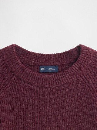 CashSoft Shaker-Stitch Boyfriend Sweater | Gap (US)