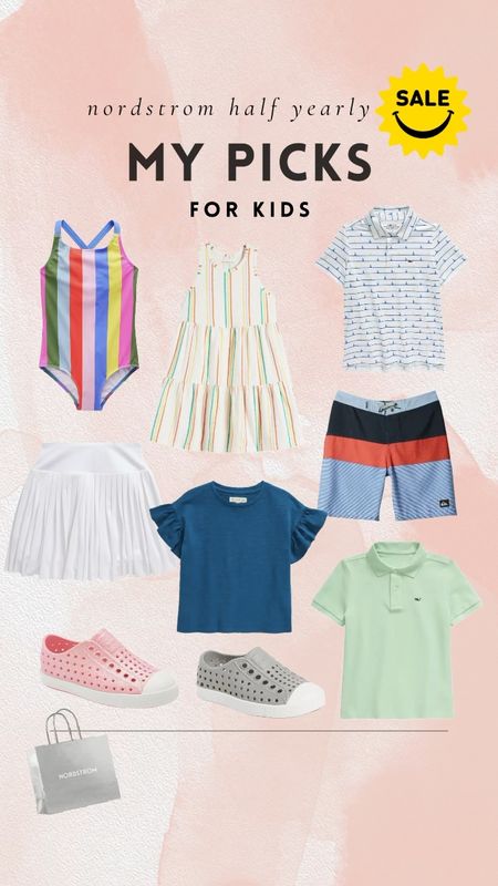 Nordstrom Half Yearly Sale picks for kids! They have the cutest kids clothes and shoes on sale! 

Grab these popular Native shoes on sale or vineyard vines polos. Also Zella kids has cute stuff too!

#LTKKids #LTKFamily #LTKSaleAlert
